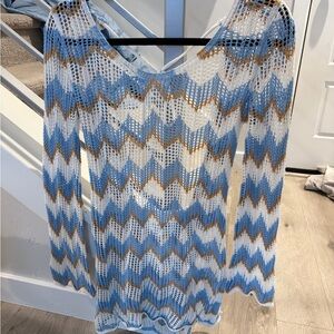 Chevron Knit Cover-Up
